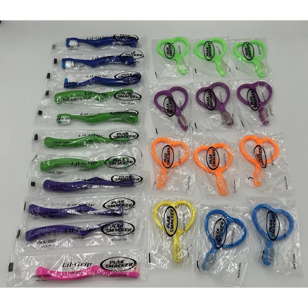 Plak Smacker Lil' Grip Kids &‎ Infant Toothbrushes 23 Included
